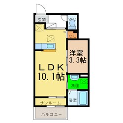 ボヌールA・Bの物件間取画像